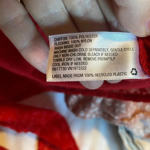 Red Bell sleeve tie crop top XXL Wild Fable - Picture 7 of 7